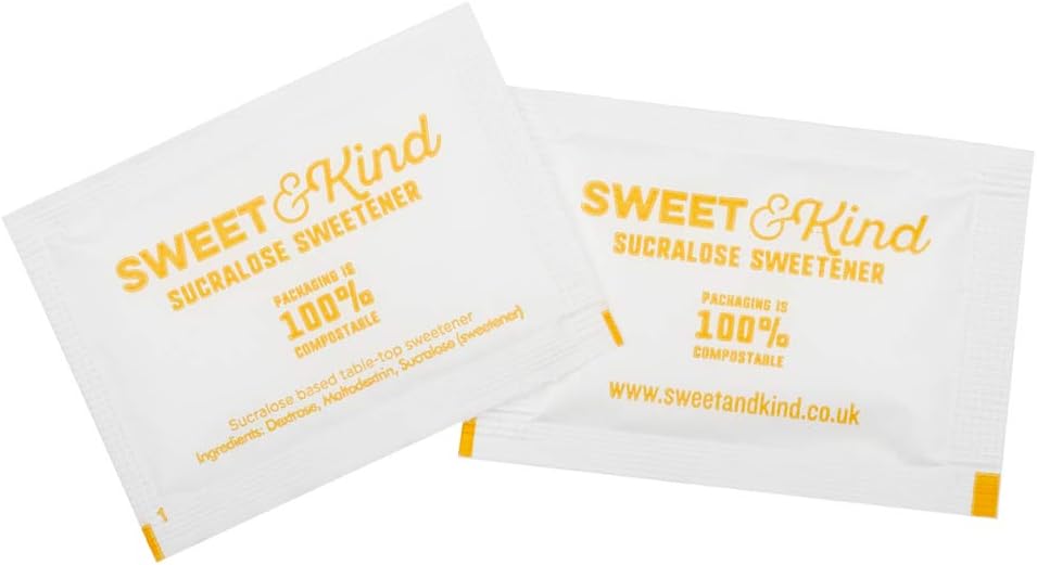 Sweet and Kind Sweetener Sachets - Compostable Sugar Alternatives 1000 Pack