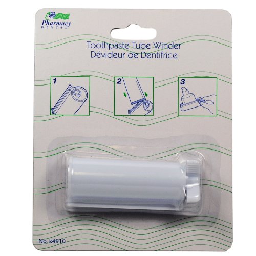2 Plastic Rolling Toothpaste Tube Easy Squeezer Dispenser Holder Sucker Hanger !