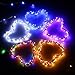 Icicle Starry Solar String Lights, 26 ft 120 LED Waterproof Fairy Copper Wire Lights for Christmas, Patio, Lawn, Garden, Wedding, Party and Valentines's Decorations (Warm white)