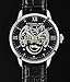 Stuhrling Original Men's 574.02 Executive II Automatic Skeleton Black Leather Band Watch
