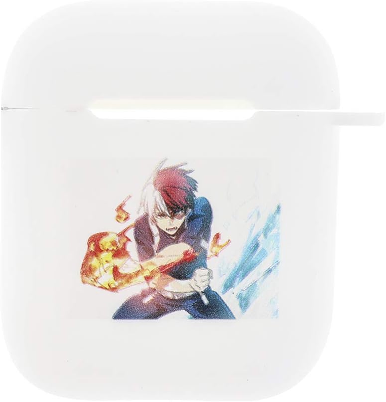 Apehuyuan My Hero Academia Airpods Case, Protective Cover Chargeable Headphone Case Charging Case AirPods Accessories(Shoto Todoroki)