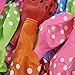 MESHA® Assorted Polka Dots Balloons 12 Inches Latex Balloons 100 Pcs with Colored Curling Ribbon for Wedding Birthday Party Festival Decoration