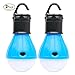 2 Pack Sanniu Portable LED Lantern Tent Light Bulb for Camping Hiking Fishing Emergency Light, Battery Powered Camping Equipment Gear Gadgets Lamp for Outdoor & Indoor(BLUE)