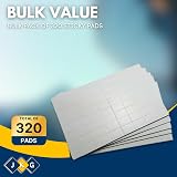 JKG 320 x Strong Double Sided Sticky Foam Pads Heavy Duty White view 3