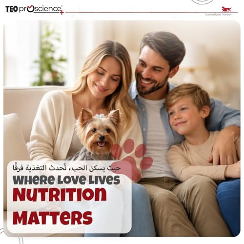 Teo Premium Proscience Mini Adult Dog Food 2KG Salmon & Blueberry, Hair, Skin & Coat Care, 75% Animal Protein, Hypoallergenic, Omega-Rich Formula 32% Protein 15% Fat