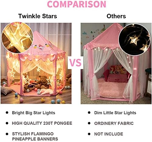 twinkle star princess castle play tent