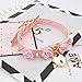 Handmade Cosplay Studded Flowers Leather Heart Lock Choker Collar Cute Kawaii