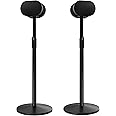 Speaker Stand for Sonos ERA 300, Premium Metal Design, Adjustable Floor Speaker Stand with Cable Management(2pcs，Black)