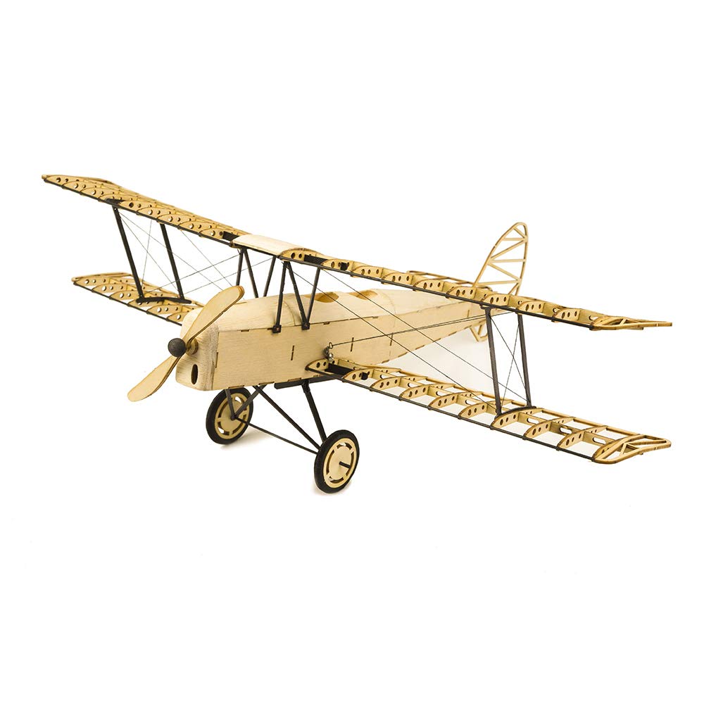 Viloga 3D Puzzles for Adults: DIY Tiger Moth Bi-Plane Wooden Models, Laser Cut Balsa Wood Airplane Kits for Home Decor