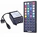 TINGKAM® 1M 5050 RGB Colour Changing LED Strip Kit 44 Key Remote Controller 1.5A US Plug Power Supply Mood Lights for Cabinet Dispaly/TV Back Decoration