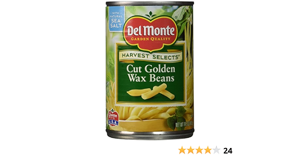 Del Monte harvest selects cut Golden wax beans with Natural sea salt (024000162964)
