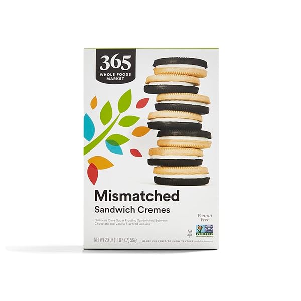 365 BY WHOLE FOODS MARKET, MISMATCHED SANDWICH CREMES, 20 OUNCE