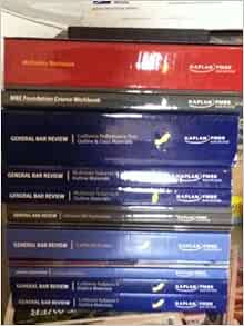 Califorinia Kaplan Bar Prep Study Books: Kaplan: Amazon.com: Books