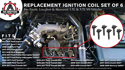 2 Ignition+Coil+Pack+Set+7T4E+12A375+EE