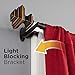 Kenney Stacey Room Darkening Double Curtain Rod, 36-66