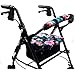 Crutcheze Hawaiian Bouquet Rollator Walker Seat and Backrest Covers Designer Fashion Accessories Made in USA