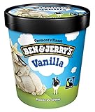 Ben & Jerry's - Vermont's Finest Ice Cream, Non-GMO - Fairtrade - Cage-Free Eggs - Caring Dairy - Responsibly Sourced Packaging, Vanilla, Pint (4 Count)