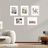 Scholar Tree White Picture Frames 14x11 Inch 2 Pack MDF with Passepartout view 2