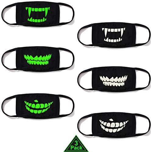 heartybay Mouth Mask Unisex Cartoon Anime Cute Shape for Kids Teens Men Women Lovers, Exo All Members Cotton Anti-Dust Windproof Motorcycle Face Masks