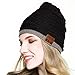 ChenFec Unisex Beanie Bluetooth Musical Hat with Speaker Mic Winter Sport Cap Warm & Comfortable for Gifts-Black …