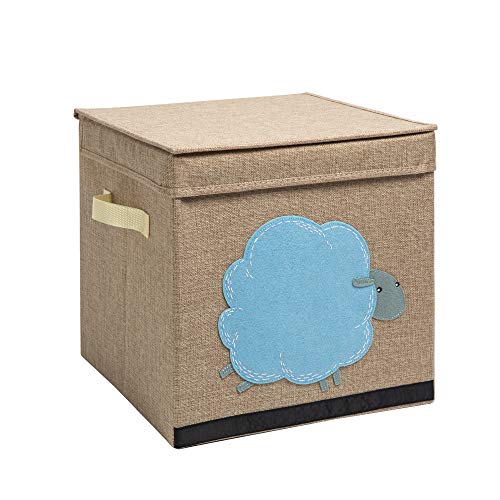 YueYue Foldable Animal Cube Toy Storage Bins with Lids for Kids£¬Bins