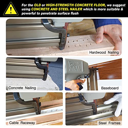 WOODPECKER ST64 Pneumatic Concrete T Nailer, 14 Gauge 3/4" to 21/2