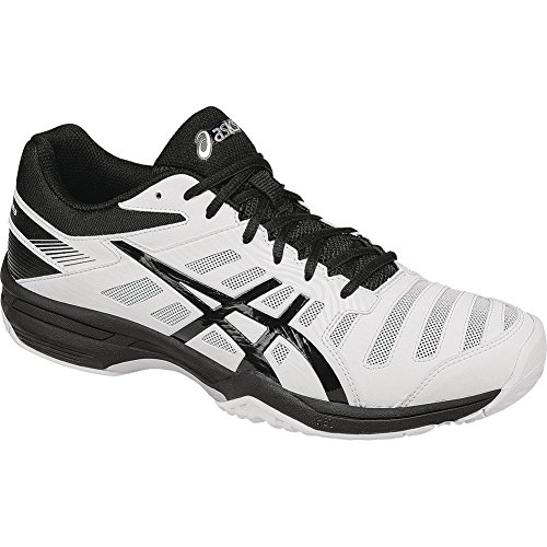 ASICS Men's Gel-Solution Slam 3 Tennis Shoe, White/Black/Silver, 10 M US