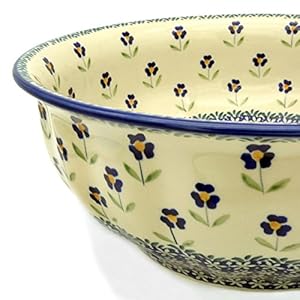 Bunzlauer Fluted Salad Bowl 28 cm/for Outdoor Use (Decor Angelica)
