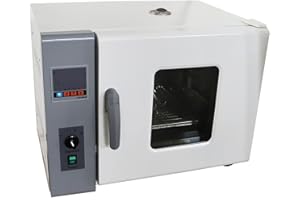 INTBUYING 220V Digital Forced Air Convection Drying Oven Heat Industrial Lab Temperature Control Adjustable Fan Speed (13.4X13.8X13.8inch Chamber)