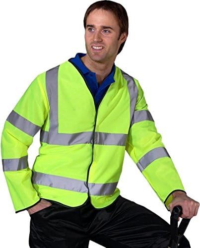 Click Fire Flame Retardant Long Sleeve Jerkin EN471 Sat/Yellow - XXL by ClickFireRetardant