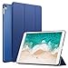 MoKo Case Fit iPad Pro 10.5 - Slim Lightweight Smart Shell Stand Cover with Translucent Frosted Back Protector Fit Apple iPad Pro 10.5 Inch 2017 Released Tablet, Navy Blue (Auto Wake/Sleep)