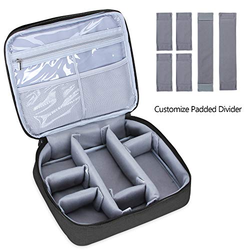 Teamoy Travel Makeup Brushes Bag(up to 10"), Professional Makeup Train