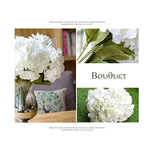 Vanki 1 PC Vintage Artificial Flower Silk Flowers Bouquet,White