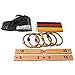 Sports Festival Wooden Ring Toss Game Set Comes with 5 Colors and 5 Rope Rings Carrying Case Compact and Easy to Use Portable