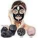 Black Charcoal Peel Off Face Mask Set, Blackhead Remover, Deep Cleansing for Acne, Anti-Aging: Pore Purifying Nose Strips (X6) + Facial Black Sheet Masks (X5) + Exfoliating Gel Peel Off Mask (100 mL)