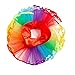 Honeystore Women's Mini Tutu Ballet Multi-Layer Ruffle Frilly Petticoat Skirt Rainbow