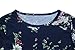ZESICA Women's Floral Print Long Sleeve Pockets Empire Waist Pleated Long Maxi Dress