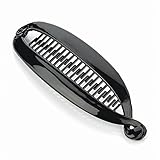 16cm Long Black Colour Fish Tail Design Hair Banana Clip.