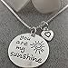 Misswish You are My Sunshine Charm Pendant Necklace