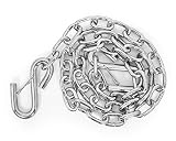 Camco Heavy Duty Steel 48" Safety Chain with Spring Hooks - Secures Tow Vehicle to Trailer | Class I 2,000 lb Capacity | Great for RV, Trailer, and Boat Towing |Rust Resistant - (50022)
