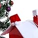 ONEYIM 10pcs Mini Santa Hat Wine Bottles Cover Home Christmas Decor