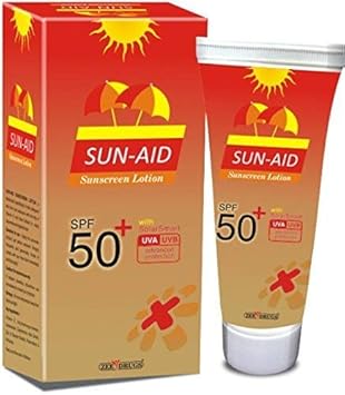 Sun Aid Sunscreen Lotion - Spf 50+ , 100gm.