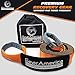 GearAmerica Heavy Duty Recovery Tow Strap | 35,000 lbs (17.5 Tons) Strength | 3