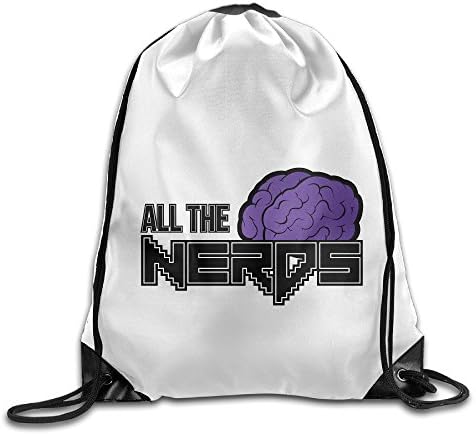 Texhood All The Nerds Fashion Drawstring Bags One Size