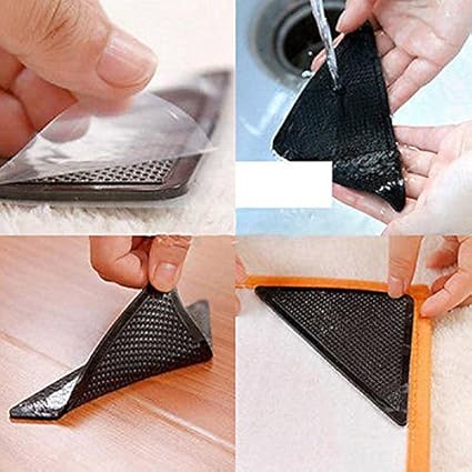 MOHAK Ruggies Rug Gripper Stopper Rug Pad Ruggy Washable Carpet Pad Floor Gripper Suction