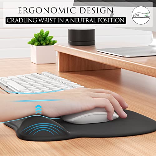 MROCO Ergonomic Mouse Pad with Gel Wrist Support, Comfortable Mousepad