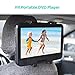 COOAU Adjustable Car Seat Headrest Mount and Holder for Portable DVD Player, Apple iPad Air/ Mini, Samsung Galaxy Tab, Kindle Fire, and 7