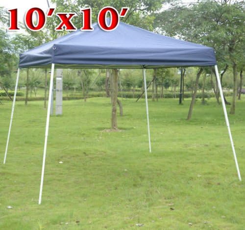 New Blue 10’x10’ EZ Pop Up Canopy Wedding Party Tent Outdoor Folding Patio Gazebo Shade Shelter