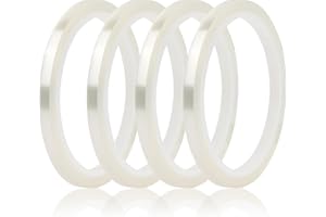 Jaydear 4 Rolls Clear Floral Tape for Vases，6MM-Wide Floral Tape for Fresh Flowers，1/4 Inch Clear Florist Tape for Fresh Flowers/Bouquet，Clear Thin Floral Tape Florist Masking Tape (33m Per Roll) ﻿