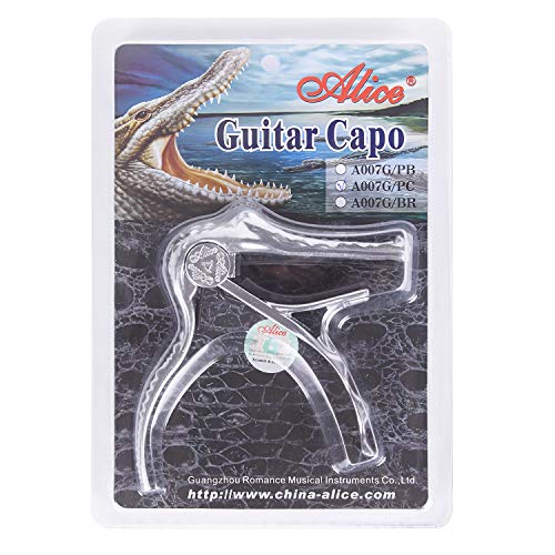Alice Acoustic Guitar Alligator Capo Aluminum Alloy Pearl Chrome Color